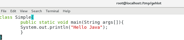 Simple.java file 